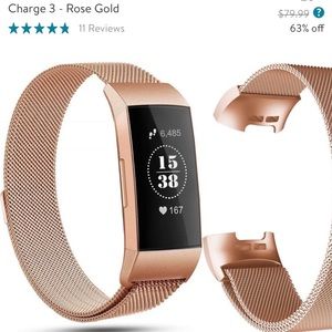 Small stainless steel bands for Fitbit charge 3
